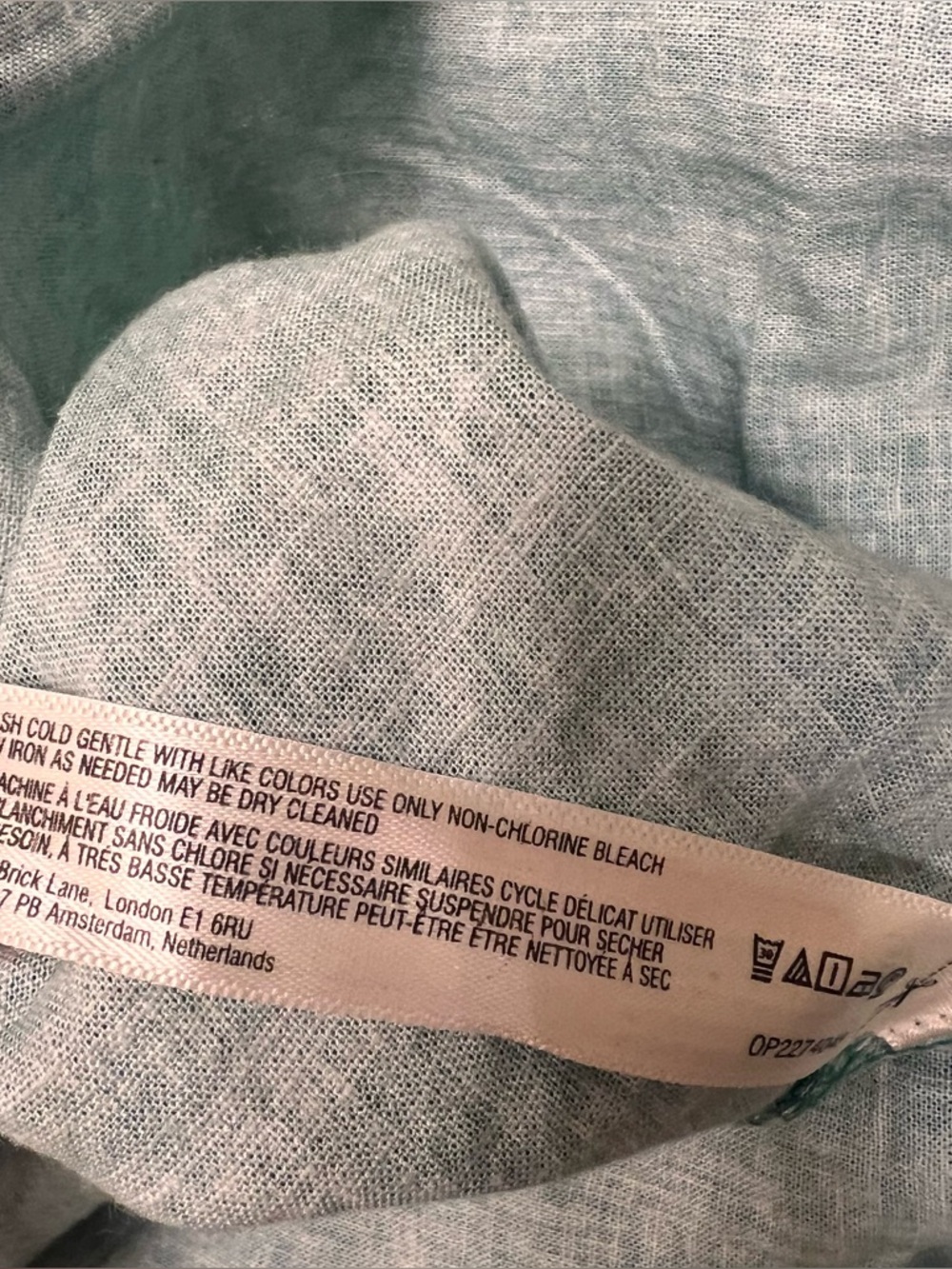 Anthropologie CELANDINE Aliza Strapless Linen Blend Maxi Dress 3X zebra green - Picture 11 of 13